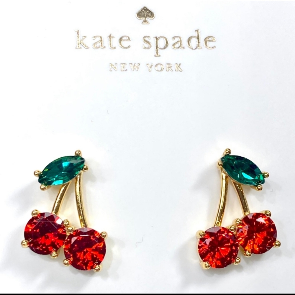 Kate Spade Cherry Earrings - Picture 1 of 5